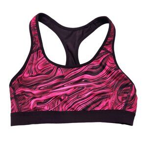 Champion Power Core Racerback Sports Bra Reversible Pink Marble to Brown Size M